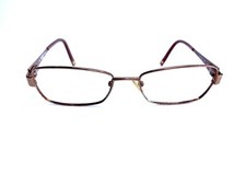 Liz Claiborne Rectangular Oval Brown Metal Frame Eyeglasses L345 0TE7 51 16 135