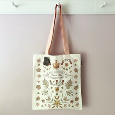 Queen Elizabeth Ii Platinum Jubilee 2022 Canvas Tote Bag By Victoria Eggs Nwt Uk
