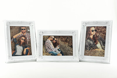 Fotorahmen 10x15 13x18 Bilderrahmen Barock Shabby Portraitrahmen Foto Aufsteller