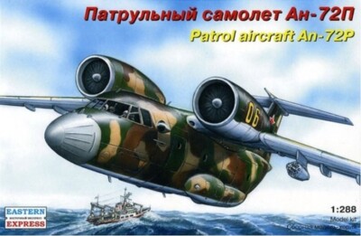 MW22 EASTERN EXPRESS EE28808 ANTONOV AN-72P RUSSIAN PATROL AIRCRAFT./ 1/288 FLUG