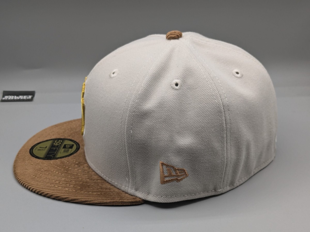 【US限定】NEW ERA 59FIFTY New York Yankees Brown&White&Beige New Era New York Yankees Cream 59FIFTY Hat Brown Corduroy
