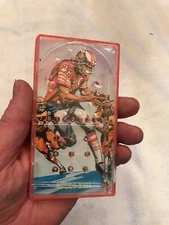 Vintage Mini-Mate Lucky Ball Hand Held  Mini FOOTBALL  Pinball ~ 1976 Bluebox