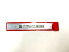 Mitutoyo 182-108 Wide Rigid Steel Rule, 6" x 150 mm, 1/10", 1/50", 1 mm, 0.5 mm