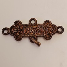 Vintage St Johns Ambulance Brigade Association Uniform Year Label 1932 35x14mm.