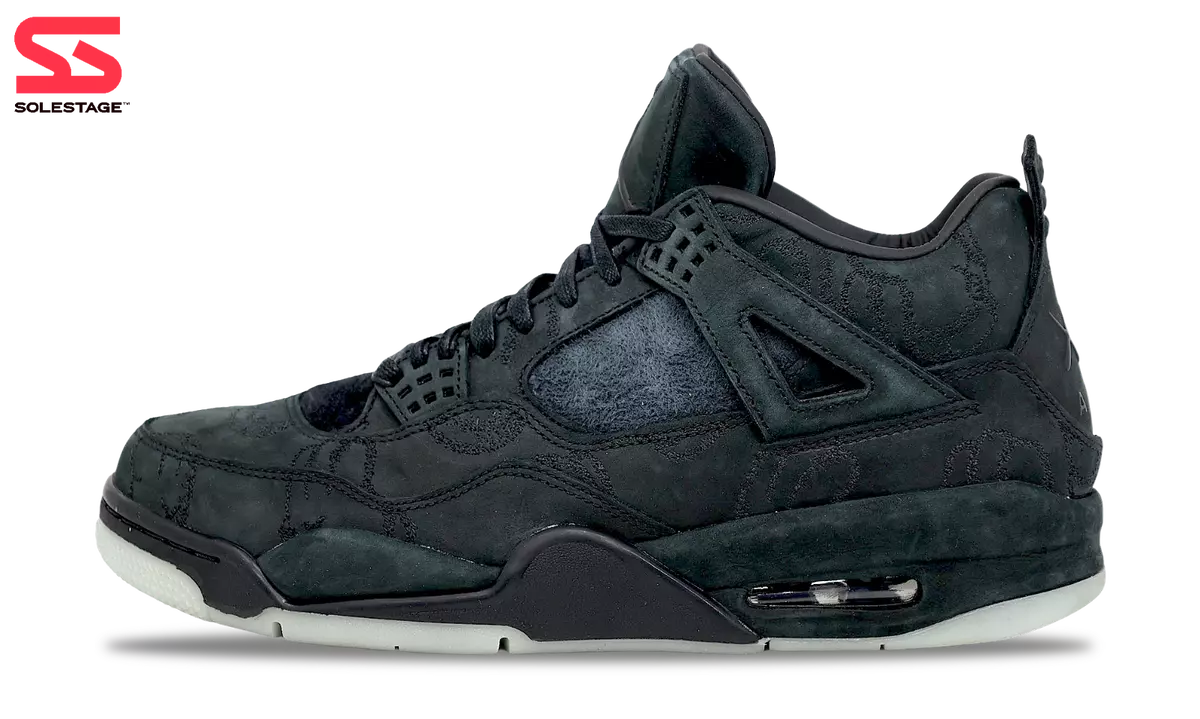 Nike Air Jordan 4 Retro x KAWS Black Men's Size