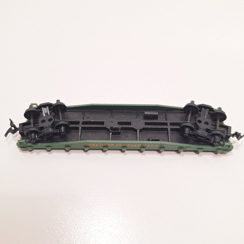 Mantua Western Maryland #2475 Flat Car Cast Metal Base Vintage HO Scale - 第 5/6 張圖片