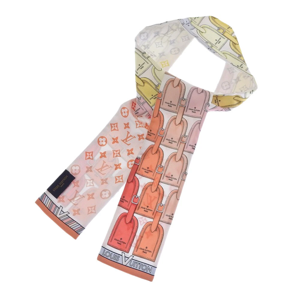 LOUIS VUITTON Scarf Silk Bandeau My LV Tag Multi Color M77678 