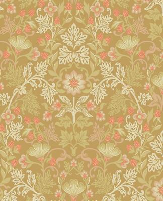 Eijffinger Tapete Posy 316006 gelb ocker Blatt Blätter Ornament Vliestapete 
