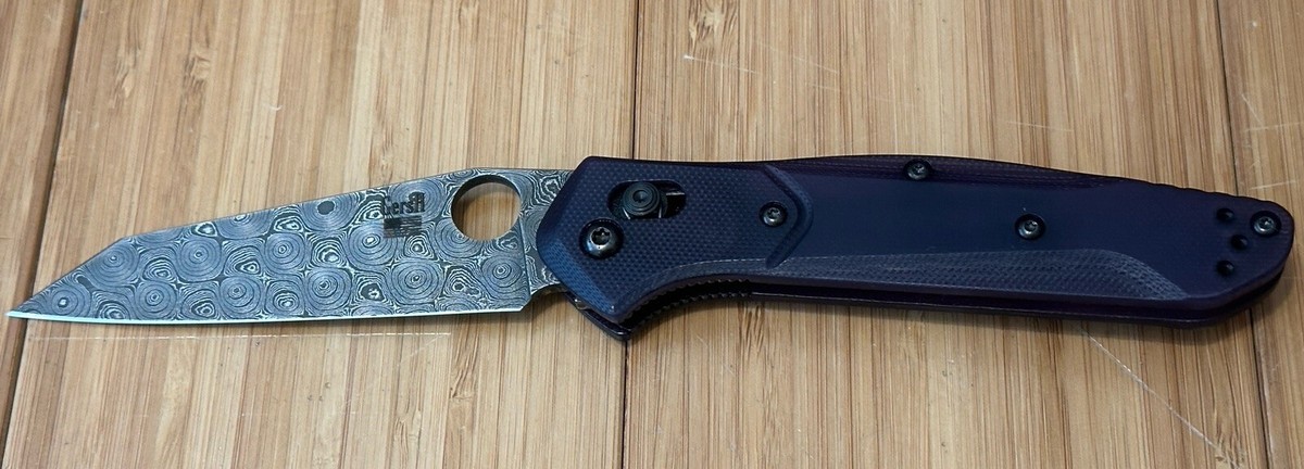 Benchmade 940 Osborne Chad Nichols Damascus Custom Purple Gersh