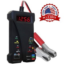 Analizador de bater a de coche de 12V y probador de alternador indicaci n LCD