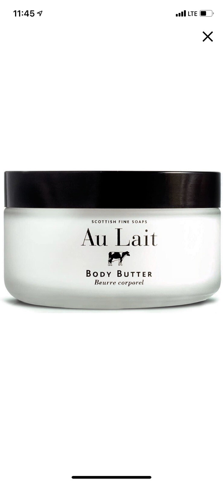 Body Butter Glass Jar Gifts For Women The Scottish Fine Soaps Au Lait 7 Oz