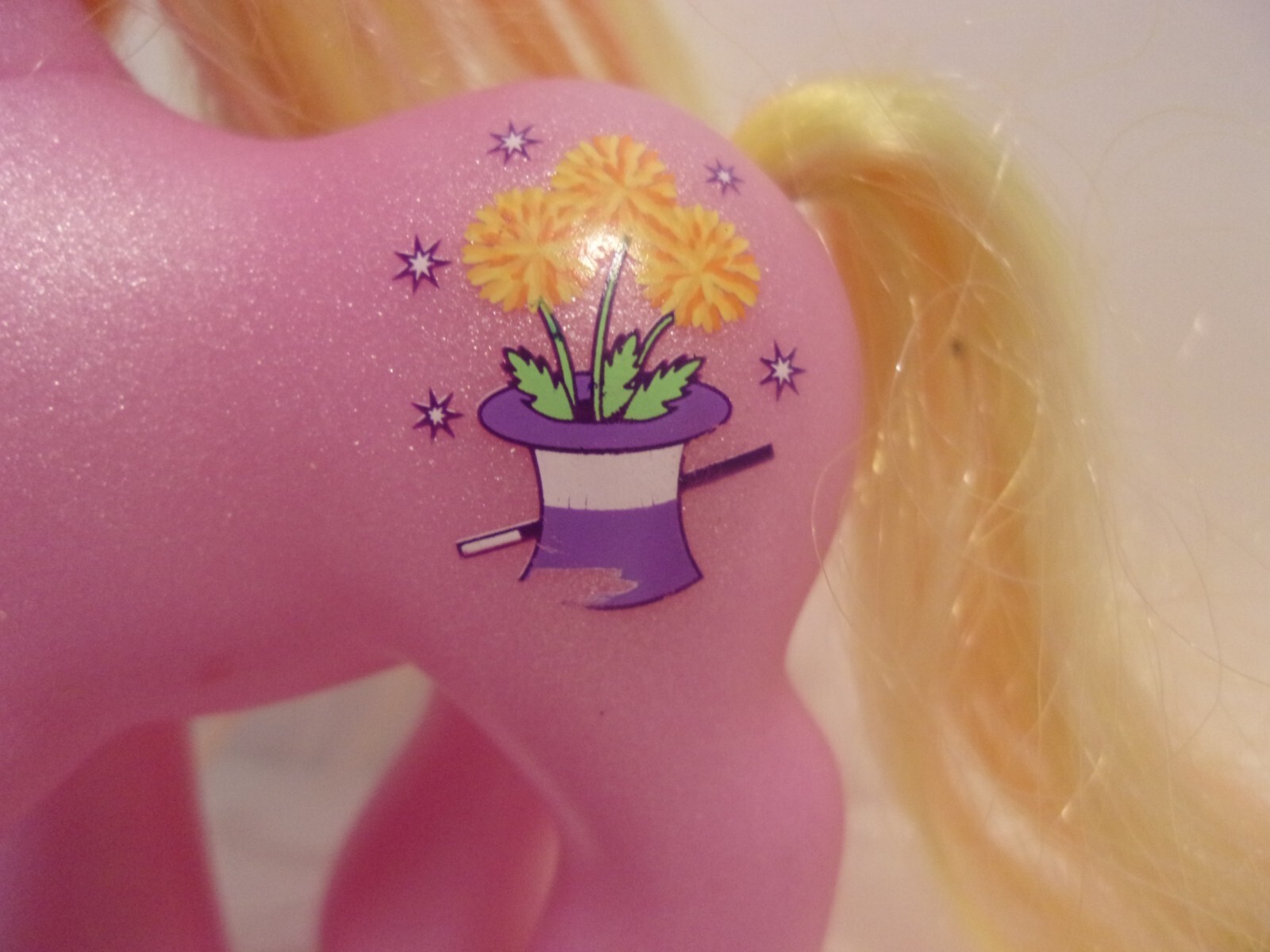 Cappello My Little Pony G3 Magic Marig Cutie Rosa Vintage 2002 Modellino giocattolo raro MLP