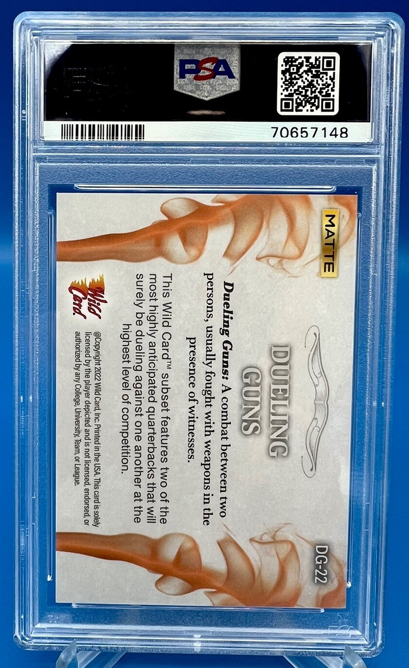 2022 Wild Card Matte KENNY PICKETT / BAILEY ZAPPE Dueling Guns ORANGE