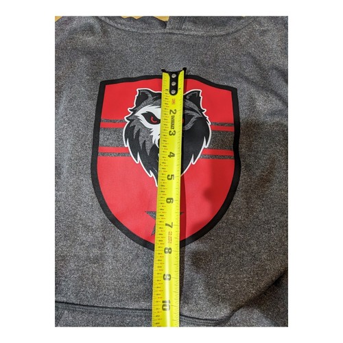 Kids Athletic Sports Hoodie Wolf Sweatshirt Youth Size Medium Gray Wolves (3) - Picture 6 of 12