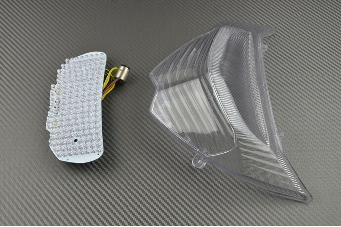 Feu arrière LED transparent avec clignotants pour Suzuki Bandit 1250S
