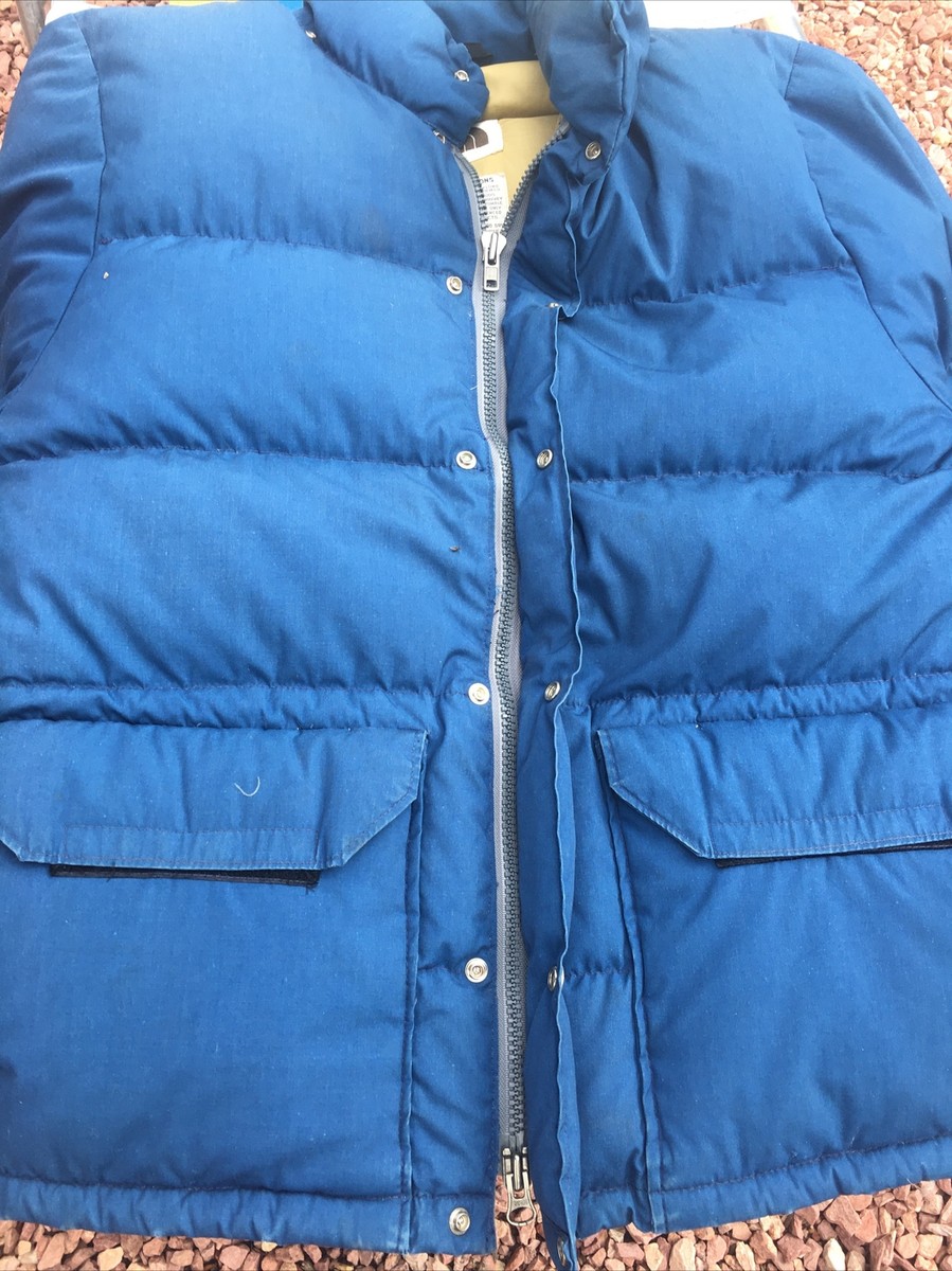 Vtg 70s 80s North Face Down Jacket Mens L TNF Zip Puffer Vtg 70s 80s North Face Down Jacket Mens L TNF Zip Puffer