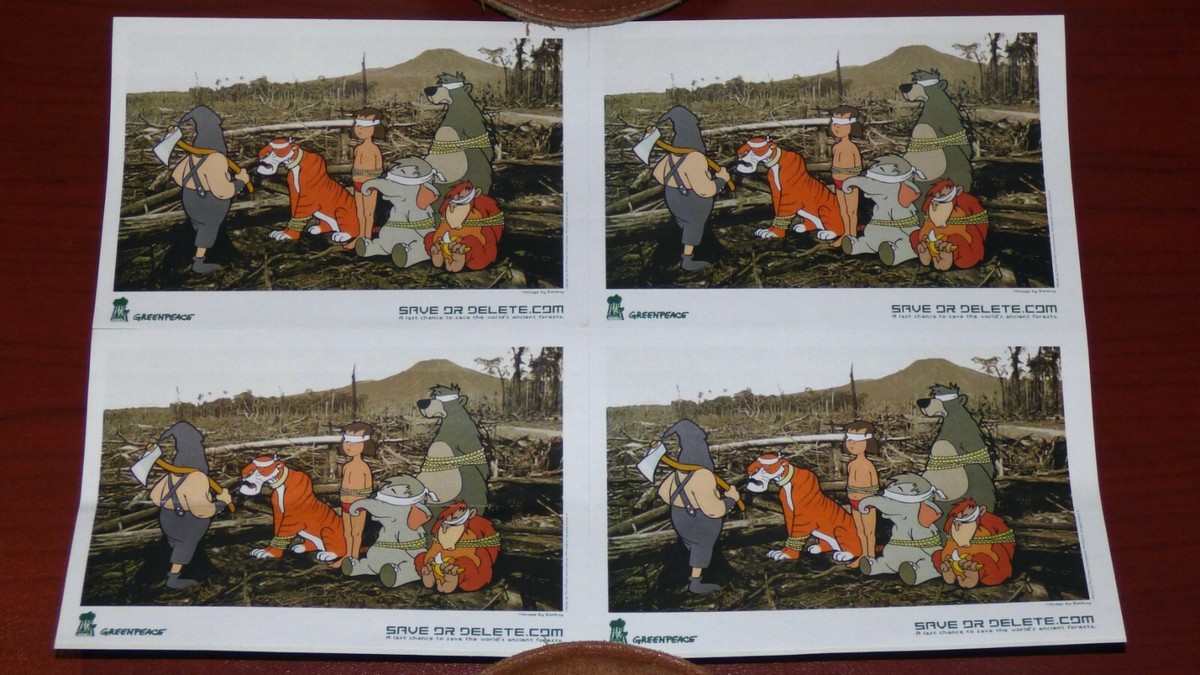 BANKSY X GREENPEACE SAVE OR DELETE 2002 LITHOGRAPH PRINT +