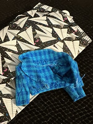 LOL OMG CLASS PREZ Clothing Blue Plaid Skirt Jacket Garment Bags Hangers