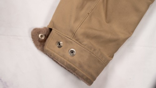 Vintage Faux Fur Hood Parka Mighty-Mac Jacket Mens Size Large Beige Tan - Picture 21 of 23
