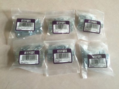 Six (6) BRAINERD 2-1/2'' ZINC PLATED BARREL BOLTS B5210