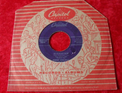 Single 7'' Gene Vincent - Bluejean Bop / Who slapped John