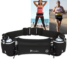 Adult Running Belt with Water Bottle Travel Sports Jogging Phone Keys Waist Bag