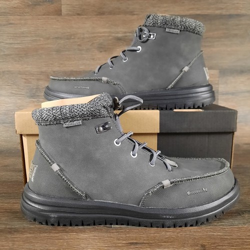Hey Dude Men's Bradley Graphite Grey Boots Shoes Size 7 Comfortable