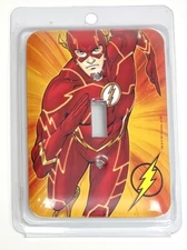 OPEN ROAD Justice League 3.5"x5" FLASH Single LIGHT SWITCH PLATE Cover NOP NEW