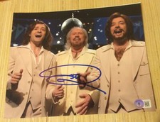 BARRY GIBB SIGNED SNL 8x10 PHOTO BARRY GIBB TALK SHOW BEE GEES BECKETT BAS
