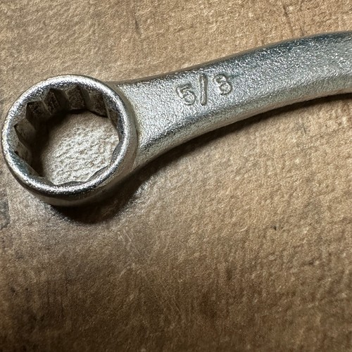 VINTAGE KAL USA 9/16" X 5/8" HALF MOON Obstruction WRENCH 12 Point - Picture 3 of 6