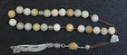 Komboloi Worry Beads Fossil Coral & Sterling -  Rarely Seen - Collector's item
