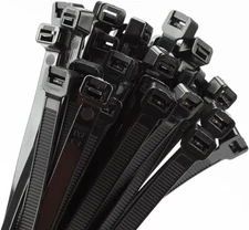 36" Long (900mm x9mm) UV Heavy Duty Cable Zip Tie Straps 50 Pack 0.35 Inch Black