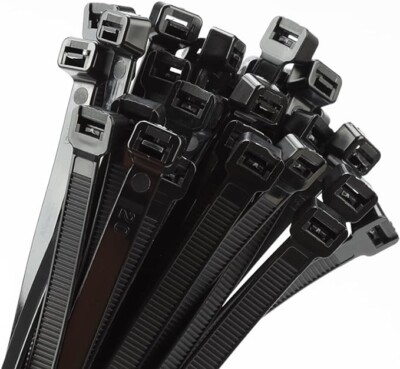 36'' Long (900mm x9mm) UV Heavy Duty Cable Zip Tie Straps 50 Pack 0.35 Inch Black