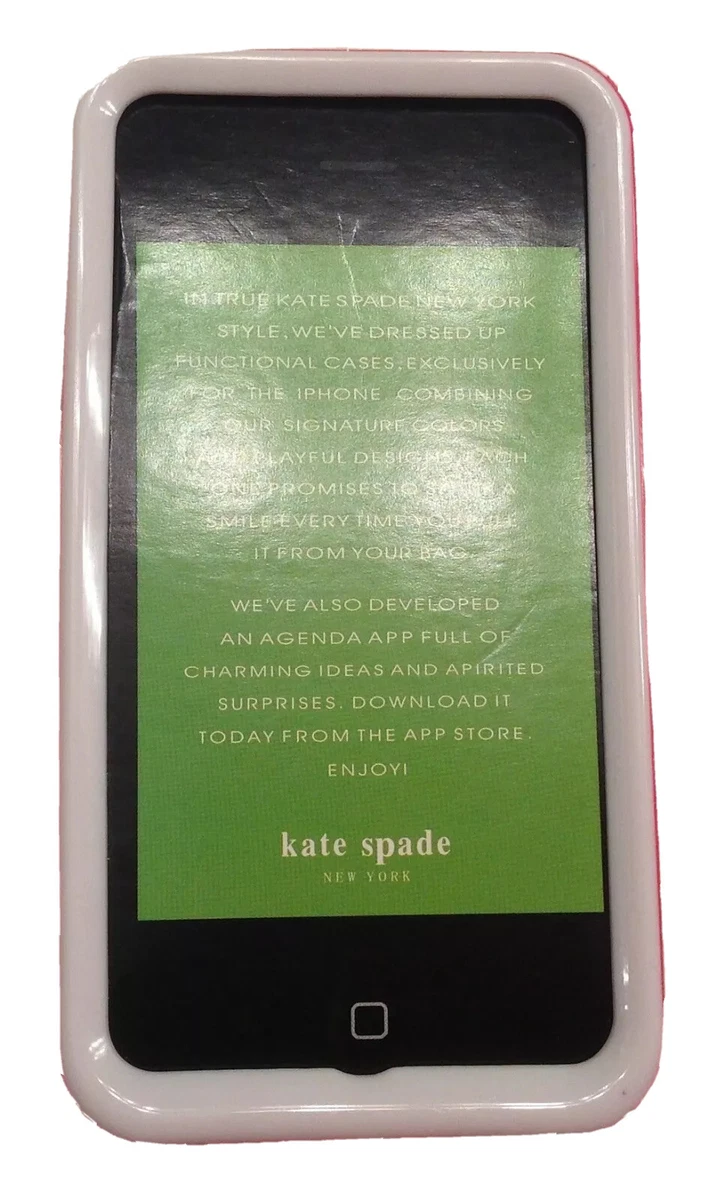 NWOB, Kate Spade New York, Black And White Polka Dots, Pink Trim.