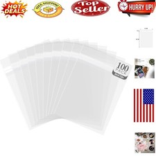 100 Pack Crystal Clear Resealable Bags for 8x10 Photos - Preserve Perfection