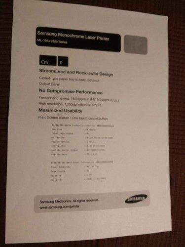 SAMSUNG ML-2525 Laser Drucker - Bild 12 von 17