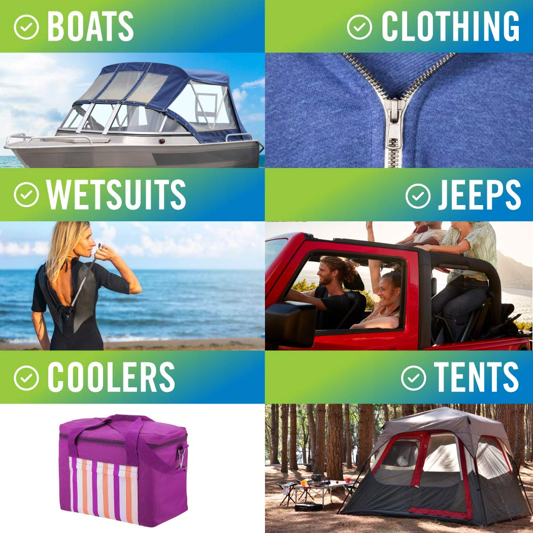 Zipper Wax Zip Lube Marine Grade Lubricant Lubricate Ease Boat Canvas