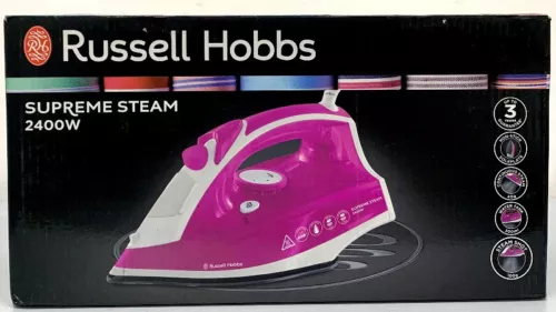 Russell Hobbs 2400W Supreme steam Iron, 40g continuous steam, 100g st Shot 23064