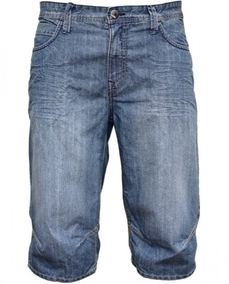 JACKS 50060 lange Herren Jeans Shorts Clear Blue