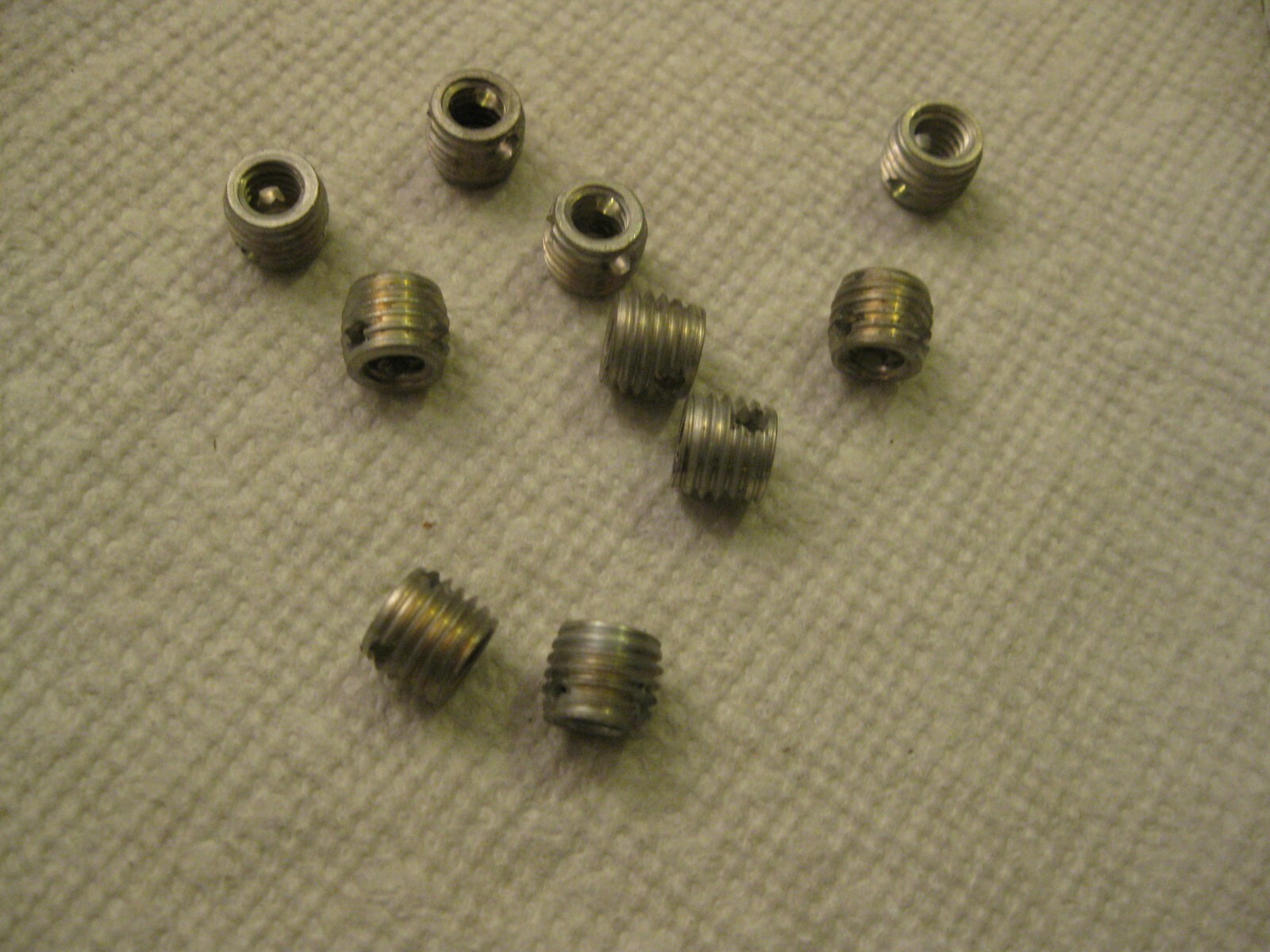 1/4-20 Tap-Lok Hole Series Thread Inserts 5/16" Lg 10pc Cad Pl Steel