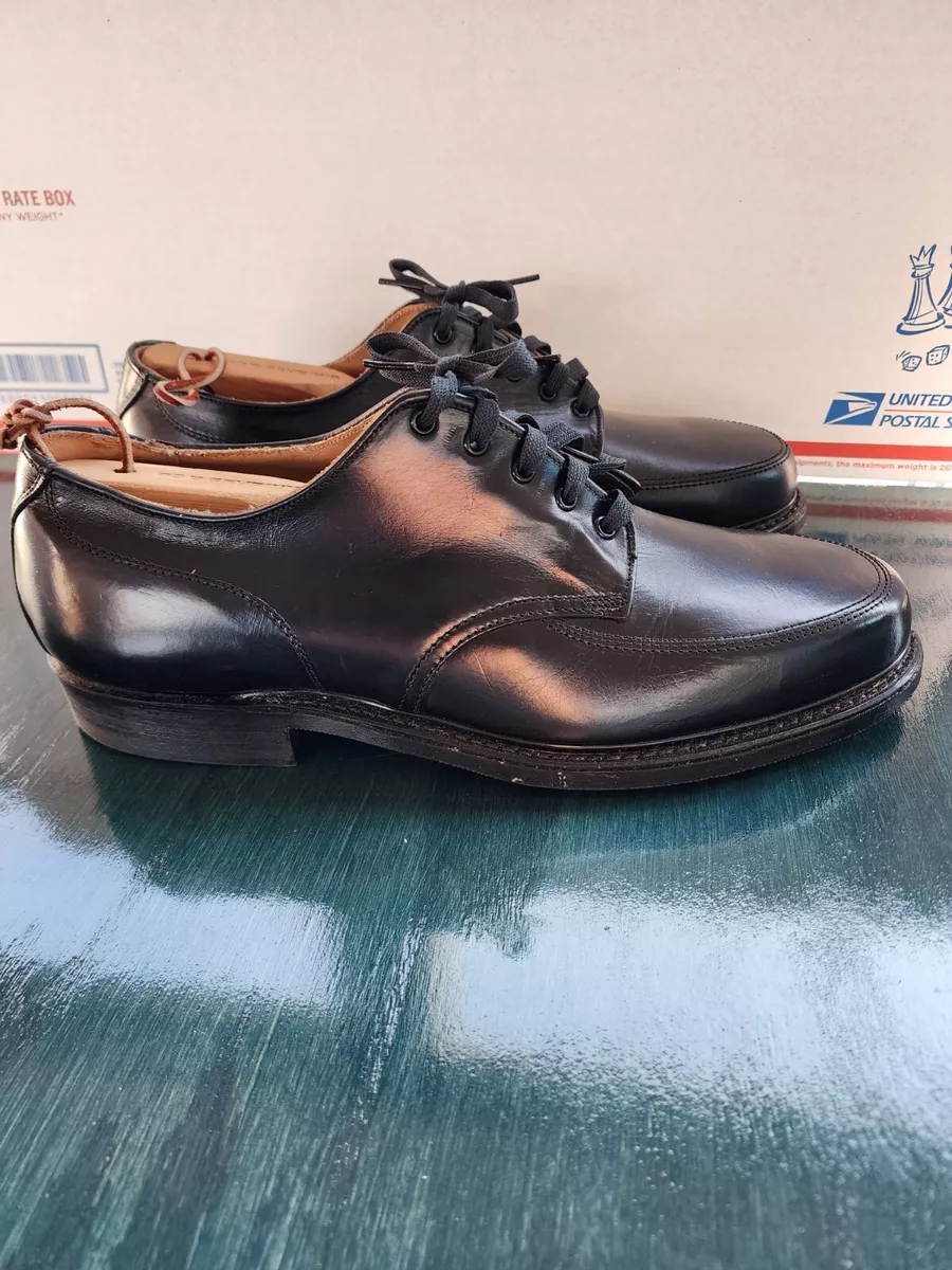 Vintage CHARLES CHESTER SHOES BLACK LEATHER UPPERS Armortred