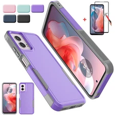 For Motorola Moto G Power/G Stylus/G 5G 2024/2023 Case Cover w/ Screen Protector