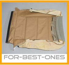 NUOVO Porsche Cayenne 955 coprisedile sedile pelle 7L5881406 J beige sabbia seat cover