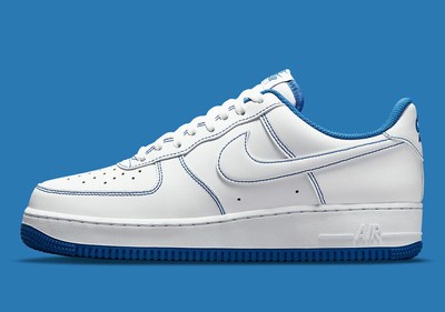 NIKE AIR FORCE 1 '07 Contrast Stitch White Blue CV1724 101 Men size (IN  HAND) | eBay