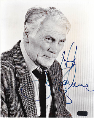 JACK PALANCE AUTOGRAPHED 8 X 10 UNIQUE BLACK AND WHITE PHOTOGRAPH COA OLD PRO 