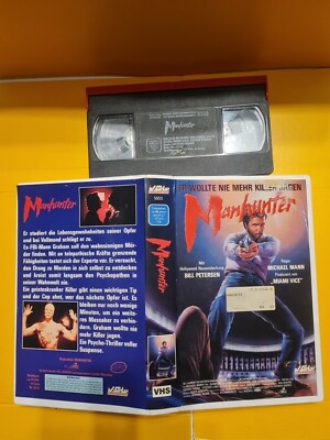 VHS RARITÄT: MANHUNTER - ROTER DRACHE mit Bill Petersen 