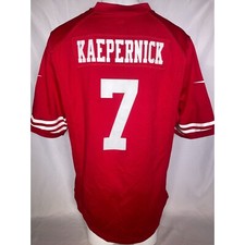 Colin Kaepernick 7 San Francisco 49ers NFL Red Home Game Jersey Men's XXL