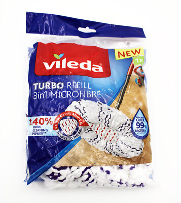 Vileda Mop - Ersatzkopf TURBO REFILL MICROFIBRE 3in1 