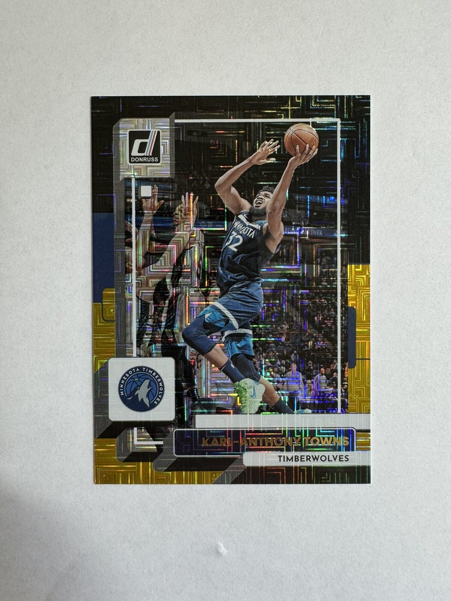 2022-23 Panini Donruss Choice Karl-Anthony Towns Black Gold 1/8 