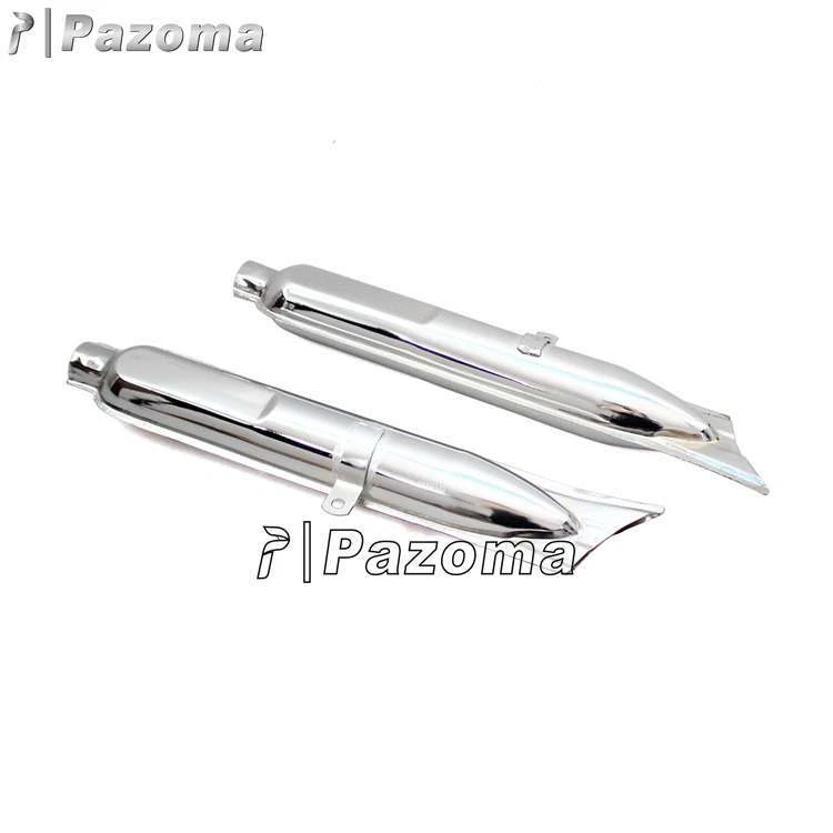 Silenciador de escape retro de tubo cola de pez para BMW M72 R71 R12 Dnepr MT12 URAL Foto 4 de 4